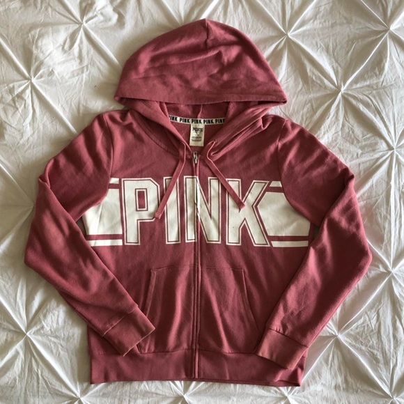 victoria’s secret pink full zip hoodie - Picture 1 of 3